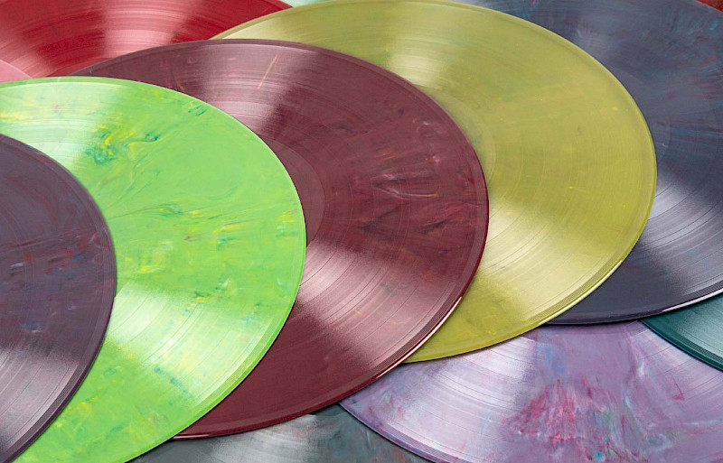 Vinyl can be be produced using reground, recycled PVC from offcuts often known as revinyl.
