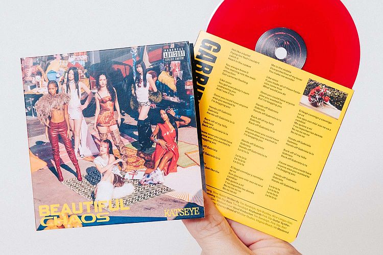 Red colour tiny vinyl with printed gatefold and innersleeve