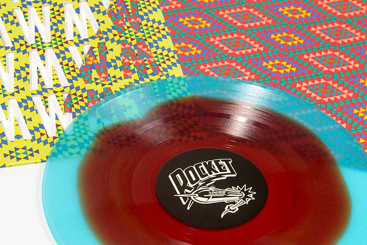 Coloured vinyl with custom die-cut sleeve